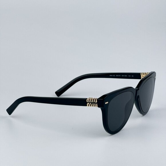 Miu Miu MU12ZS 16K5S0 BRAND NEW Sunglasses Black Grey Phantos Unisex main image 4